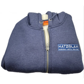 Hatzolah Heavyweight Sherpa Zip Up Sweater - Navy