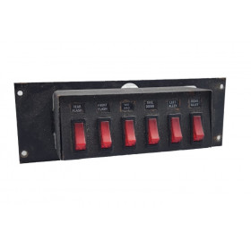 Whelen PCC-6R 6 Button Switch Panel w/ Havis Faceplate